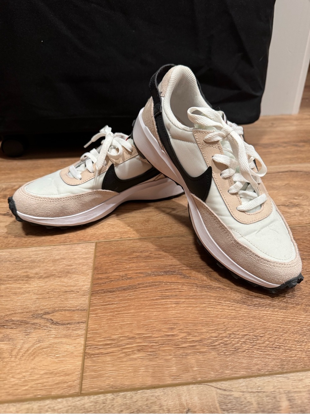 Nike Women’s Retro Runner Sneakers in Cream & Black